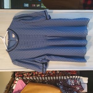 Loft clip dot blouse